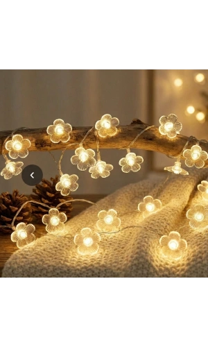 Bidebuvar Çiçek Tasarımlı 20 LED USB Aydınlatma