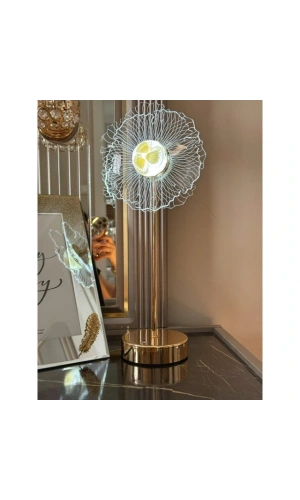 Bidebuvar Çiçek Tasarımlı LED Masa Lambası