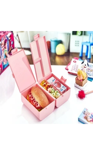 Bidebuvar Çift Kapaklı Bölmeli Beslenme Kabı