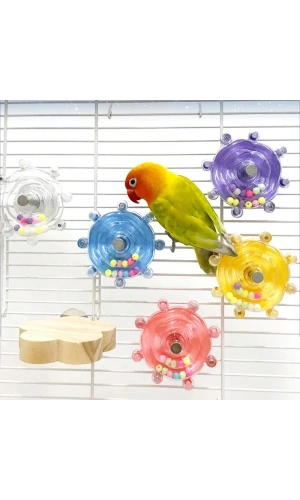 Bidebuvar Çıngıraklı Kuş Kafesi İçin Çark Oyuncağı