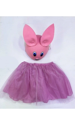 Bidebuvar Çocuk Gösteri Kostümü Pembe Tavşan