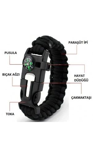 Bidebuvar Çok Amaçlı Hayatta Kalma Bilekliği