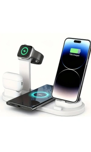 Bidebuvar Çok İşlevli Şarj İstasyonu Beyaz Renk