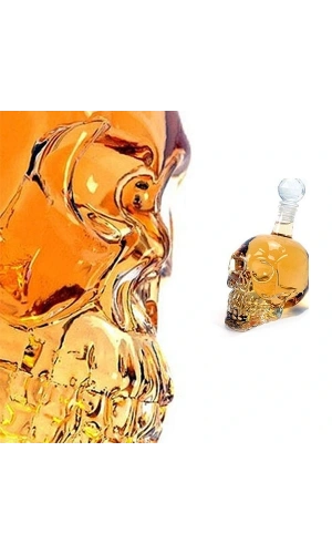 Bidebuvar Crystal Head Kuru Kafa Cam Şişe 350 Ml