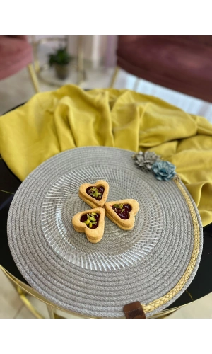 Bidebuvar DecoHandy 39cm Çiçekli Jüt Örme Supla Amerikan Servis