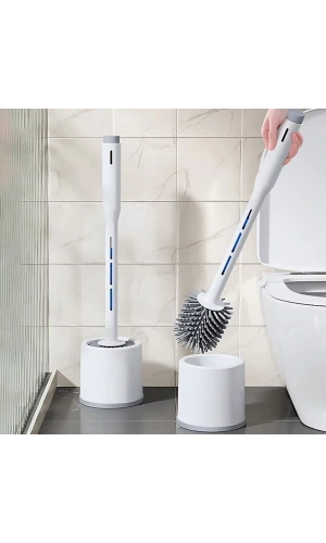 Bidebuvar Deterjan Hazneli Silikon Tuvalet Fırçası