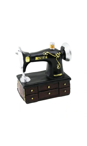 Bidebuvar Dikiş Makinesi Tasarımlı Biblo - Vintage Model - Nostaljik Dekor