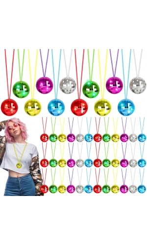 Bidebuvar Disko Topu Kolye Seti 6 Adet