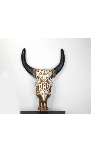 Bidebuvar Duvara Asmalı Bufalo Kafası