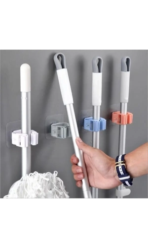 Bidebuvar Duvara Monte Mop Paspas Tutucu 4 Adet