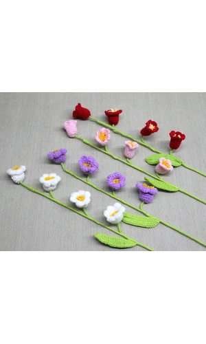 Bidebuvar El Örgüsü Gelincik Dalı