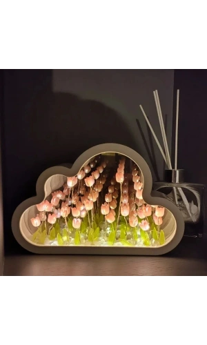 Bidebuvar El Yapımı Büyük Boy Bulut Gece Lambası