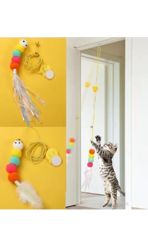 Bidebuvar Elastik Yapışkanlı Kedi Oyun Oltası