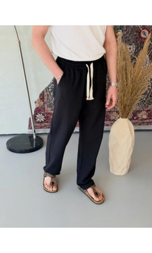 Bidebuvar Erkek İthal Yıkamalı Keten Pantolon