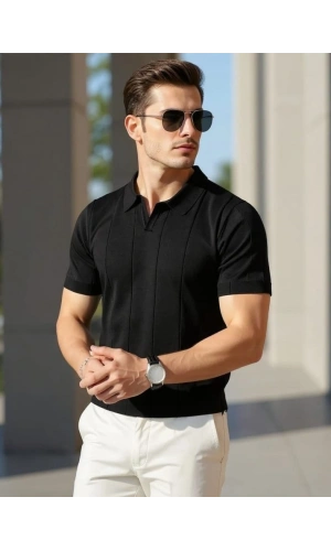 Bidebuvar Erkek Kısa Kollu Polo Yakalı Triko Tshirt