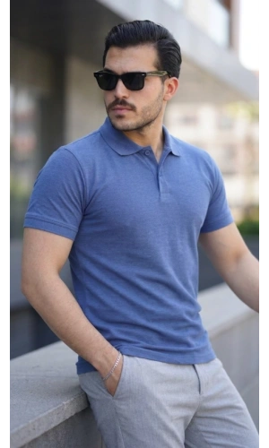 Bidebuvar Erkek Kısa Kollu Yakalı Tişört