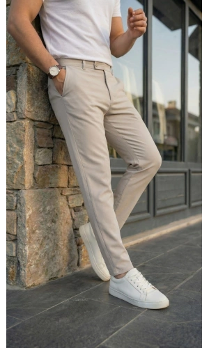 Bidebuvar Erkek Slim Fit Dilli Kumaş Pantolon