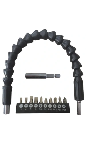 Bidebuvar Esnek Şaftlı Tornavida Ucu Seti