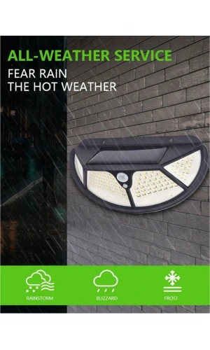 Bidebuvar Fonksiyonel Sensörlü 102 Ledli Solar Bahçe Lambası