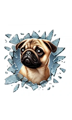 Bidebuvar Fulcar French Bulldog Araç Stickerı