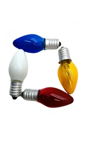 Bidebuvar Gece Lambası Ampulü - Renkli - 7W - E14 Duy