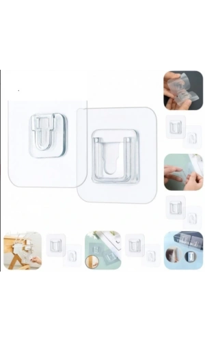 Bidebuvar Geçmeli Klips Eşya Sabitleme Askısı 6lı Set