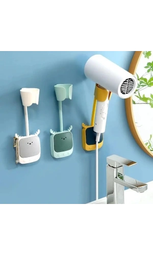 Bidebuvar Geyik Figürlü Fön Makinesi Askı Aparatı