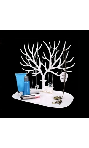 Bidebuvar Geyik Tasarımlı Takı Standı Beyaz