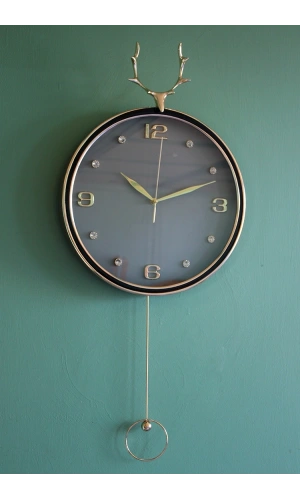 Bidebuvar Geyikli Sarkaçlı Duvar Saati