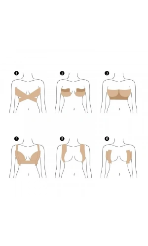 Bidebuvar Göğüs Dikleştirme Bandı S Beden 2.5 Cm.