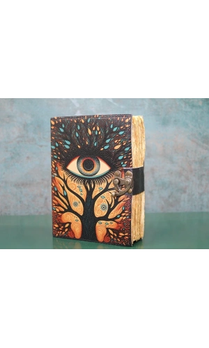 Bidebuvar Göz Tasarımlı Deri Defter