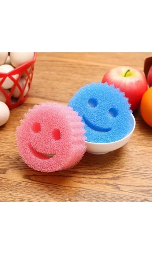 Bidebuvar Gülen Yüz Bulaşık Süngeri 2li Set