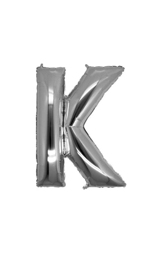 Bidebuvar Gümüş Rengi Folyo Harf Balon 1 Metre