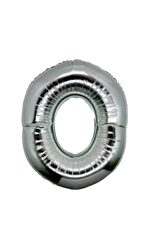 Bidebuvar Gümüş Rengi Folyo Harf Balon 1 Metre