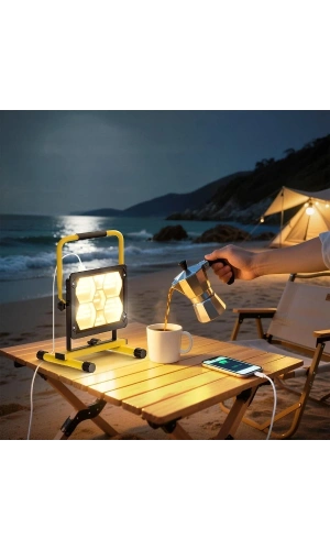 Bidebuvar Güneş Enerjili 400 Ledli Powerbank Projektör