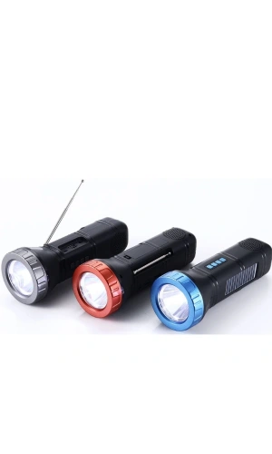 Bidebuvar Güneş Enerjili Bluetooth Radyo Özellikli Kamp El Feneri
