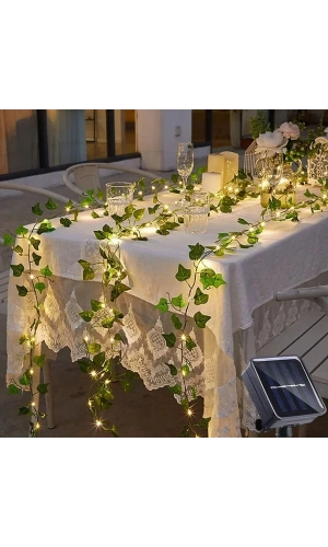 Bidebuvar Güneş Enerjili Sarmaşık Led Dekor 5 Metre