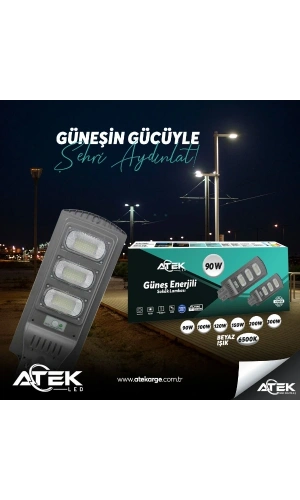 Bidebuvar Güneş Enerjili Sokak Lambası 120 W