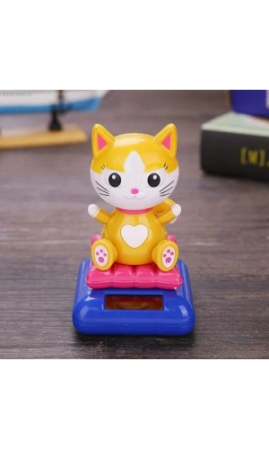 Bidebuvar Güneş Enerjili Solar Sallanan Kedi