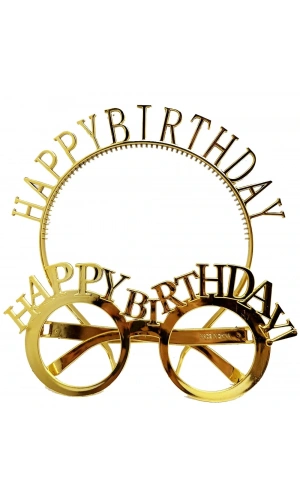 Bidebuvar Happy Birthday Gözlük Ve Taç