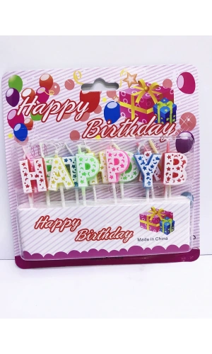 Bidebuvar Happy Birthday Renkli Mum