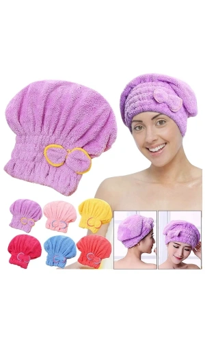 Bidebuvar Havlu Saç Kurutma Bonesi