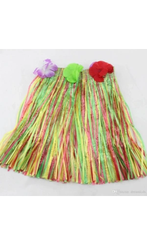 Bidebuvar Hawaii Hula Eteği Karışık Renk 40 cm