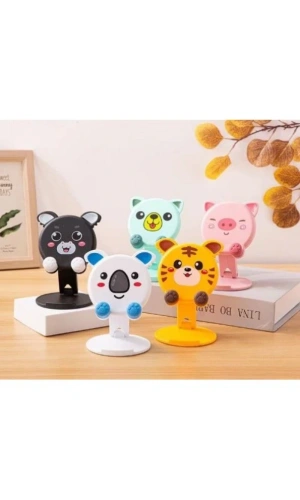 Bidebuvar Hayvan Figürlü Masaüstü Telefon Standı 5 Model