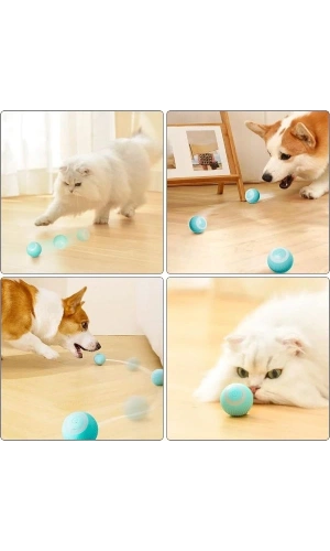 Bidebuvar İnteraktif Kedi Köpek Şarjlı Oyun Topu