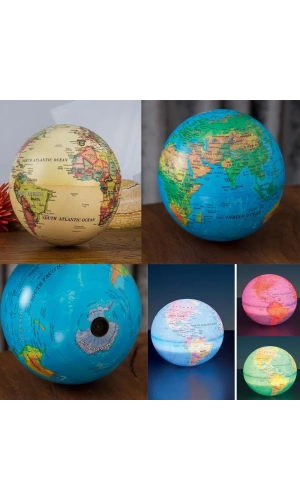 Bidebuvar Işıklı Dünya Atlas