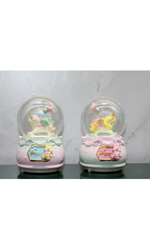 Bidebuvar Işıklı Müzikli Kar Küresi Orta Boy