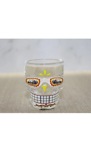 Bidebuvar İstanbul Temalı Cam Kurukafa Shot Bardak