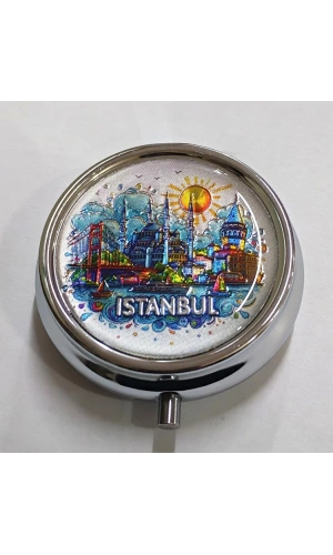 Bidebuvar İstanbul Temalı İlaç Kutusu - Model 2