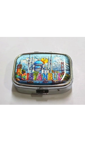 Bidebuvar İstanbul Temalı İlaç Kutusu - Model 4